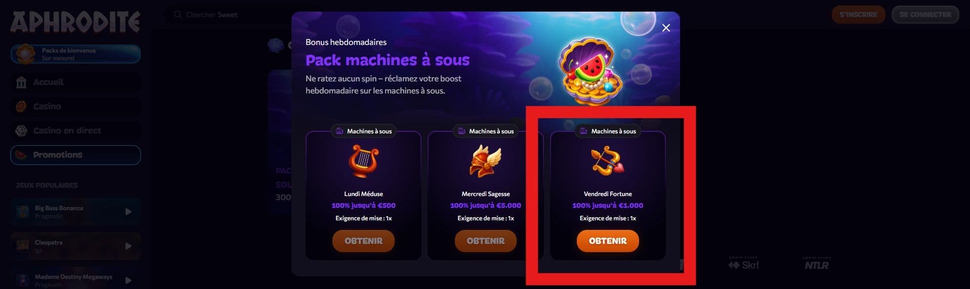 Bonus du vendredi
