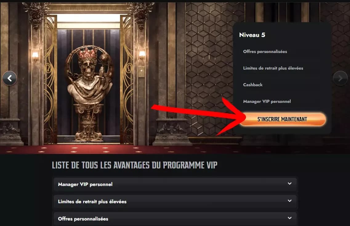 Gransino programme VIP