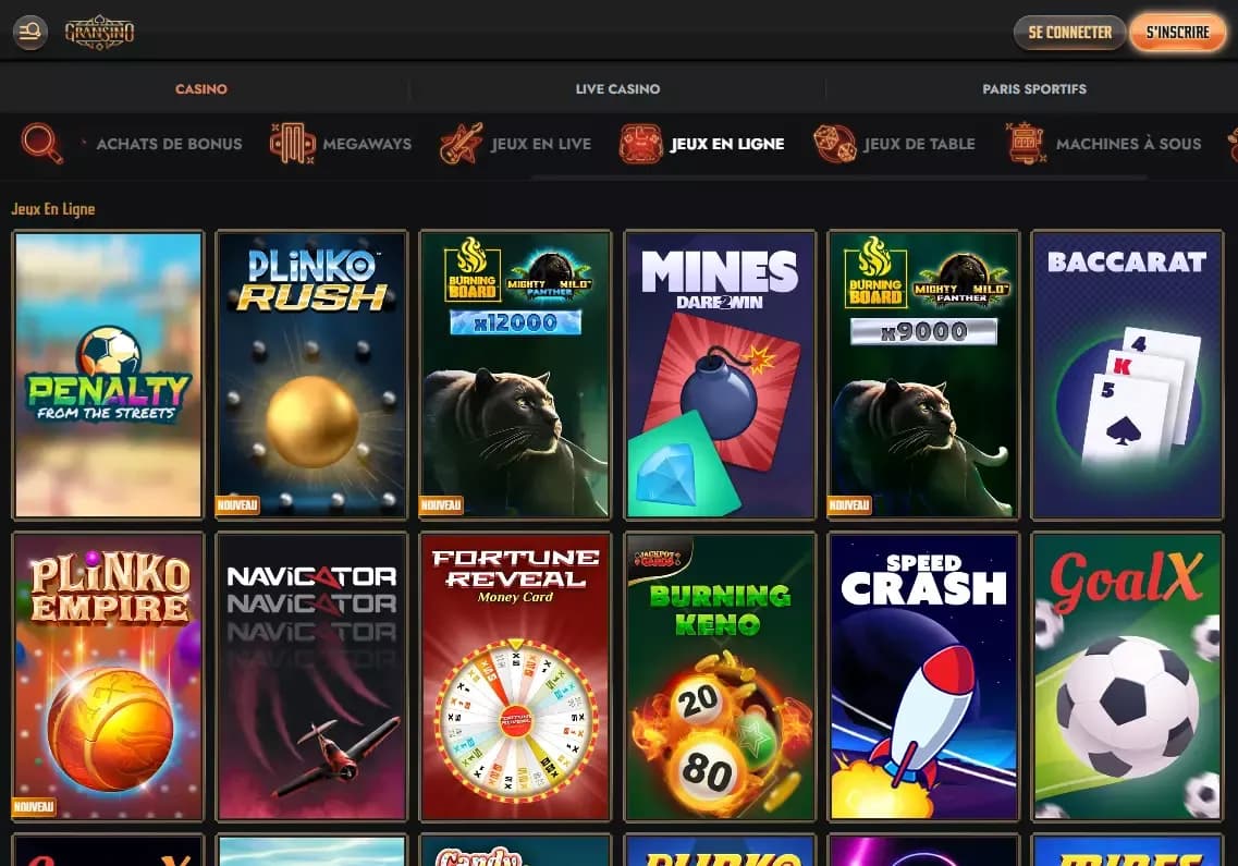 Gransino crash games