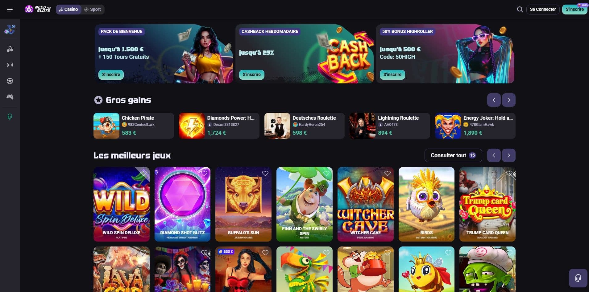 Needforslots Casino avis 2025