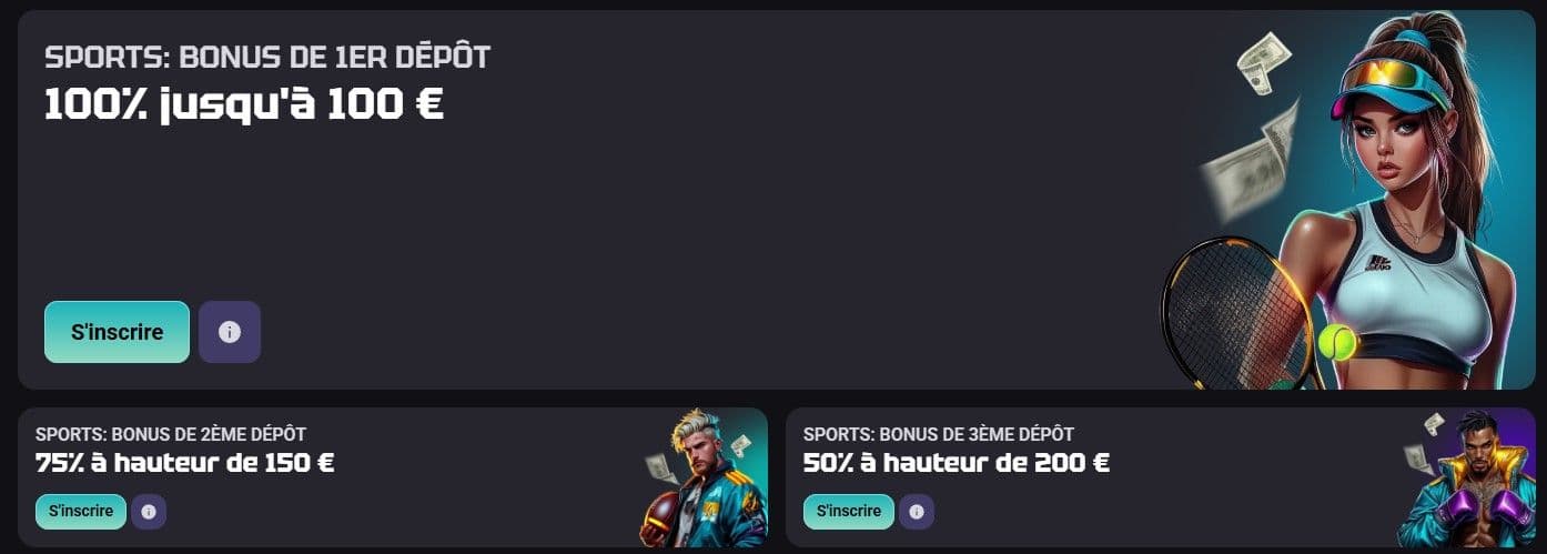 Bonus paris sportifs need for slots