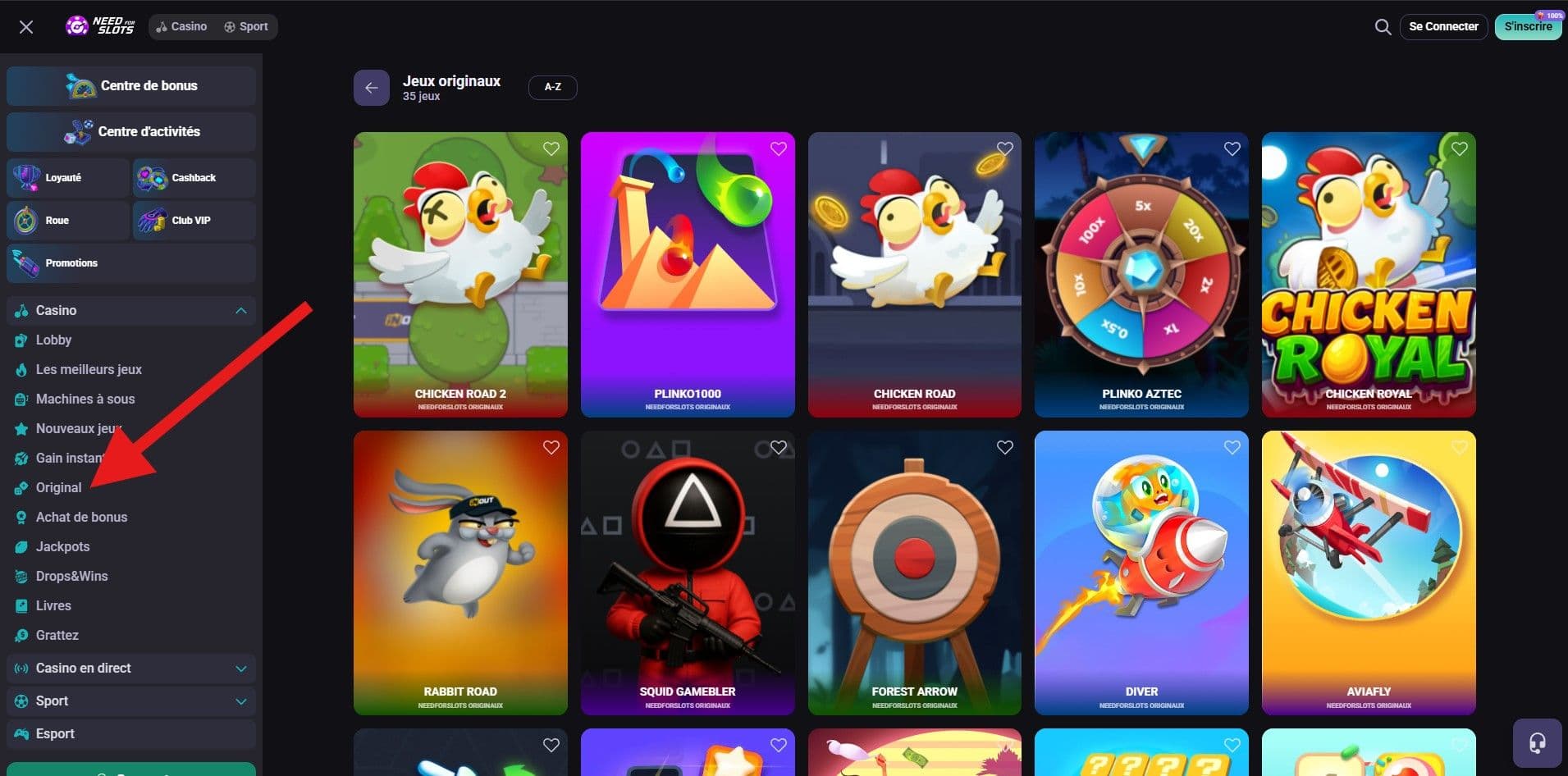 Jeux originaux Needforslots