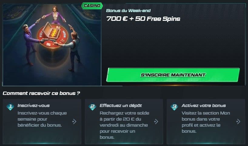 spinational bonus week end