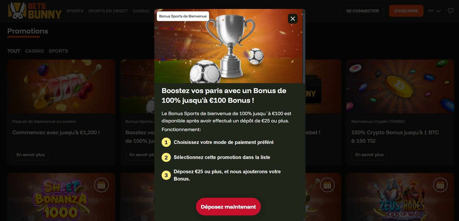 bets bunny bonus paris sportifs