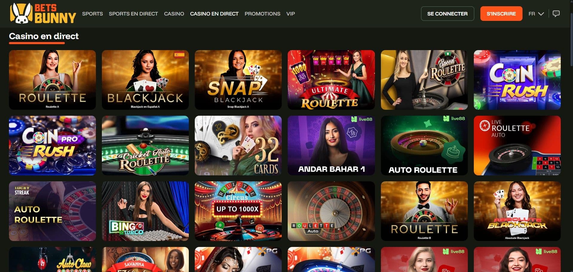 bets bunny casino en direct