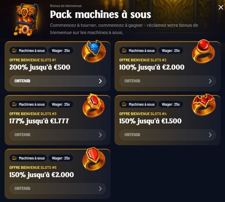 dracula casino bonus bienvenue