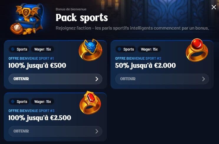 dracula casino bonus bienvenue sport