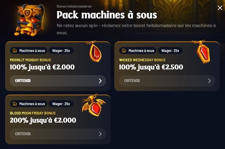 dracula casino bonus hebdomadaire casino