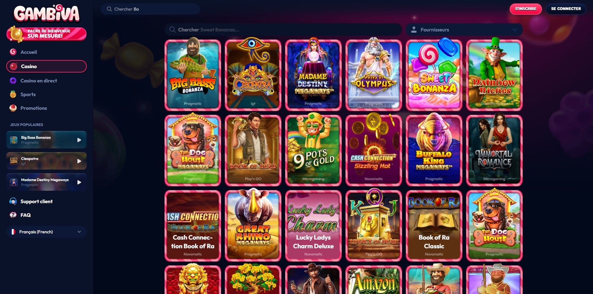 gambiva casino machine a sous